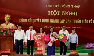 Đồng Tháp, Cà Mau thành lập Ban Tuyên giáo và Dân vận Tỉnh ủy