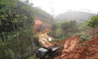 Đường bị vùi lấp từ bão Yagi tại Yên Bái được khôi phục sau phản ánh của Tiền Phong