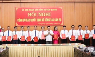 Tuyên Quang công bố quyết định bổ nhiệm lãnh đạo các sở sau sáp nhập