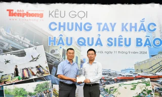 Hình ảnh các doanh nghiệp, hoa hậu, người đẹp cùng báo Tiền Phong hỗ trợ đồng bào thiệt hại vì bão lũ