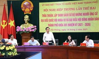 Hội nghị hiệp thương lần thứ 2 tại TP. Hải Phòng. Ảnh: Cổng TTĐT TP. Hải Phòng