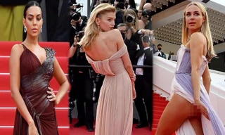 Cannes ngày 10: Mỹ nhân Anh hớ hênh vòng ba, bạn gái Ronaldo khoe vẻ đẹp phồn thực