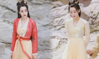 Lộ ảnh cổ trang ‘cưng xỉu’ của Địch Lệ Nhiệt Ba trên phim trường An Lạc Truyện