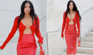 Megan Fox ‘thả rông’ còn phanh áo xuống phố
