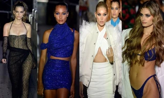 Dàn ‘thiên thần’ đổ bộ sàn catwalk: Taylor Hill diện nội y bé xíu, Elsa Hosk ‘thả rông’