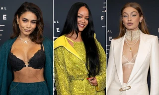 Gigi Hadid mặc nội y xuyên thấu ‘chặt chém’ loạt sao hở bạo tại show của Rihanna