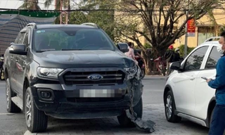 Hiện trường vụ tai nạn. Ảnh: VTC News