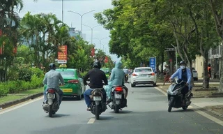 Khu vực xảy ra vụ ném sơn. Ảnh: VTC News