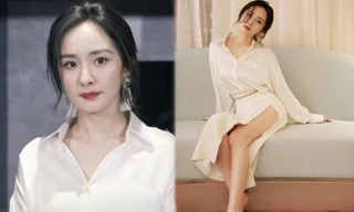 Dương Mịch diện váy xẻ sâu khoe chân dài miên man, nhan sắc thách thức camera thường