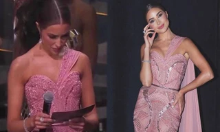 Hoa hậu Olivia Culpo xin lỗi vì biểu cảm nhăn nhó lúc đọc tên tân Miss Universe