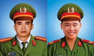 Hai cảnh sát hy sinh trong lúc làm nhiệm vụ. Ảnh: Công an Đà Nẵng