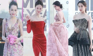 Địch Lệ Nhiệt Ba lấp ló vòng một gợi cảm, ‘tình địch’ khoe chân dài miên man trên thảm đỏ