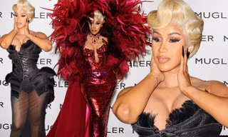 Cardi B khoe body ‘đồng hồ cát’ sau gần 1 tháng sinh con, váy bó ‘quên’ nội y hút mắt