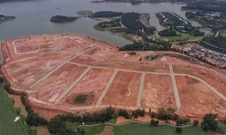 Vĩnh Phúc: Loạt doanh nghiệp san nền, đổ đất 'bức tử' hồ Đại Lải làm biệt thự