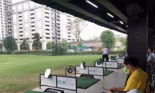 Sân tập golf Eco Golf Club 32 Đại Từ (phường Đại Kim) ngang nhiên hoạt động giữa mùa dịch COVID-19.