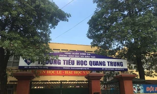 Trường tiểu học Quang Trung, Hà Nội nơi được cho là xảy ra vụ phạt tát học sinh.