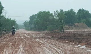 Nhà máy gỗ dăm 'lậu' băm nát đường liên xã