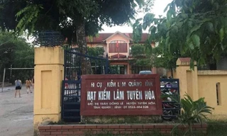 Hạt kiểm lâm huyện Tuyên Hóa nơi xảy ra sự việc.
