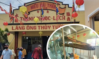 Nơi có bộ xương cá voi dài 12m và lễ hội tồn tại hơn 100 năm ở TP.HCM