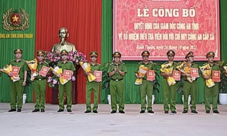 Công an Bình Thuận bổ nhiệm 30 điều tra viên