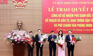 Bổ nhiệm nhiều cán bộ sở, ngành tỉnh Nghệ An