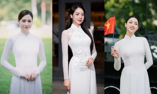 Áo dài trắng - trang phục đẹp nhất của các Hoa hậu trong những ngày ý nghĩa này