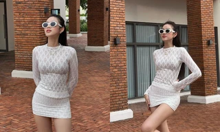 Hoa hậu Đỗ Thị Hà một lần nữa xứng danh "cao thủ" diện đồ xuyên thấu