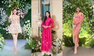 Áp dụng công thức này, Hoa hậu Đỗ Thị Hà luôn là khách mời đẹp nhất đám cưới