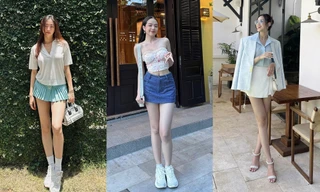 Mỹ nhân Việt chuộng váy ngắn một gang tay, Lương Thùy Linh hay Đỗ Thị Hà đỉnh hơn?