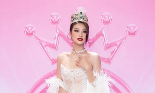 Khán giả lại phát hiện vương miện của Hoa hậu Thiên Ân có dấu hiệu lạ