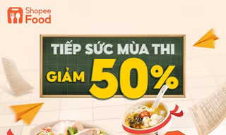 ShopeeFood tiếp sức mùa thi, giảm nửa giá món để sĩ tử 2K5 “xả hơi” trước thềm thi cử