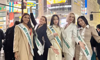 Hoa hậu Thanh Thủy ghi điểm khi rủ các Á hậu Miss International 2024 làm điều này