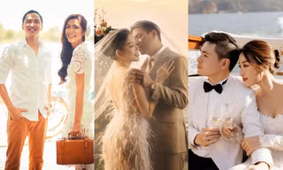 Phát hiện điểm chung đặc biệt trong ảnh cưới của các nàng dâu hào môn showbiz Việt