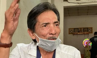 Chỉ trong thời gian ngắn, nghệ sĩ Thương Tín lại gầy gò, tiều tụy đến mức khó tin