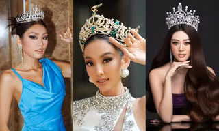 Không chỉ Hoa hậu Thùy Tiên, rất nhiều nàng hậu đình đám cũng từng gặp sự cố với vương miện