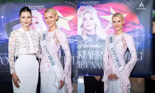 ‘Miss Universe 2024’ Victoria Kjær Theilvig hóa thiếu nữ Việt Nam dịu dàng trong tà áo bà ba