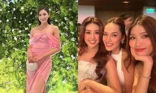 Vì sao Đỗ Thị Hà không ngồi chung bàn với các nàng hậu khác trong đám cưới Phương Anh?