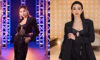 'Đụng hàng' đồ xuyên thấu với Hoàng Thùy, Hoa hậu Thùy Tiên chứng tỏ sắc vóc vạn người mê