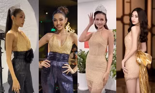 "Đại chiến váy áo" giữa các nàng hậu: Ngọc Châu và Lương Thùy Linh, Thảo Nhi Lê với Thùy Tiên