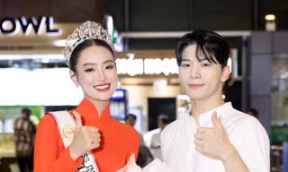 Á hậu Bùi Khánh Linh nói gì về hành động "phũ" với Minuk ngay tại sân bay?