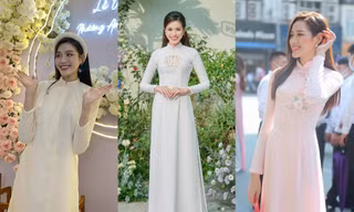 "Dành cả thanh xuân" đi bê tráp, Hoa hậu Đỗ Thị Hà lần nào cũng xinh đẹp miễn chê