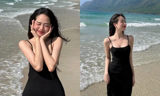 Hoa hậu Thanh Thủy khoe dáng trên biển nhưng danh tính người chụp mới gây bất ngờ
