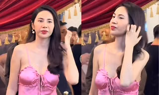 Ca sĩ Thủy Tiên lại thêm một lần gây sốc trên thảm đỏ, lấn át cả nhân vật chính