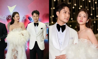 Bị "chia cắt" ở lễ trao giải VTV Awards nhưng Thanh Sơn - Khả Ngân vẫn cực ngọt ngào