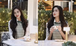 Cùng "bắt trend" khoe ảnh Giáng sinh nhưng Hoa hậu Đỗ Thị Hà phối đồ cực khéo léo
