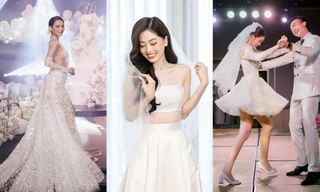 Váy cưới độc lạ của dàn mỹ nhân Việt: Từ kiểu dáng đến màu sắc đều không giống ai!