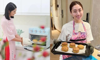 Các nàng hậu đọ tài khéo léo với bánh Trung Thu: Lương Thùy Linh hay Ngọc Hân đỉnh hơn?