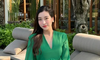 Hoa hậu Đỗ Mỹ Linh khoe loạt ảnh mới, tiếp tục dùng chiêu cũ để giấu vóc dáng