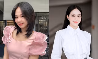 Chọn đúng kiểu tóc phù hợp, Hoa hậu Thanh Thủy được khen vì nhan sắc thăng hạng rõ rệt