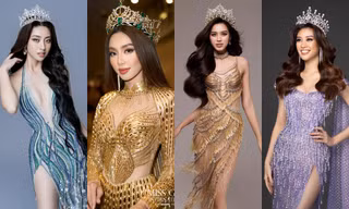 "Đại chiến" váy final walk của các Hoa hậu Việt: Đỗ Thị Hà cực nổi nhưng Thùy Tiên lại lập kỷ lục